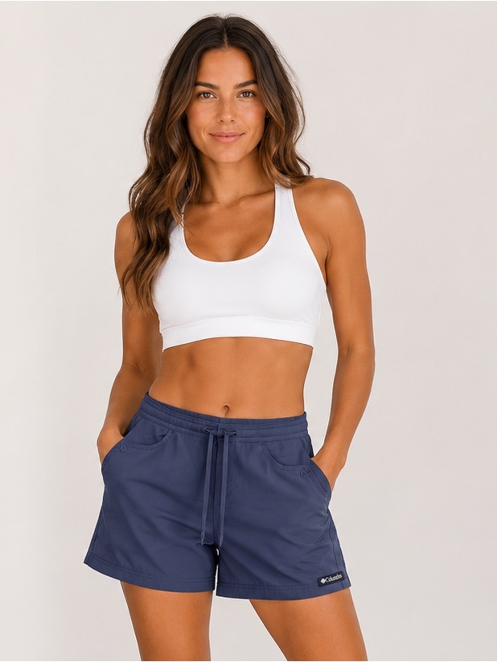 Columbia Women’s Elastic Waist Utility Shorts Medium | Drawstring | Athletic